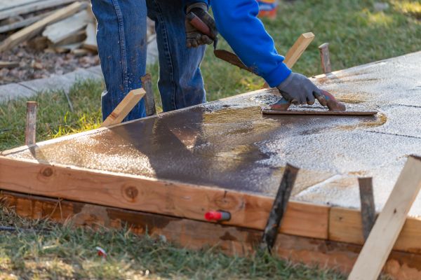 Patio Slab Construction in Westminster
