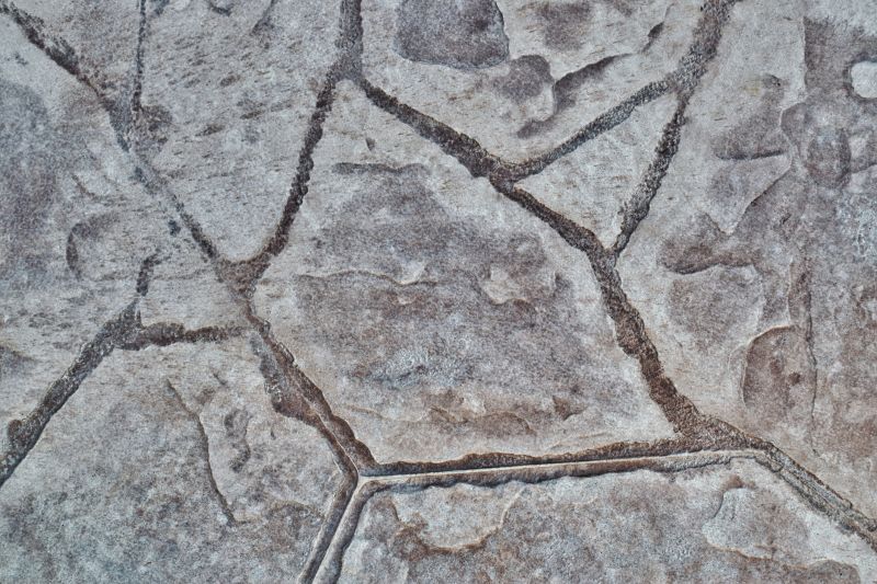 Stamped concrete patterning
